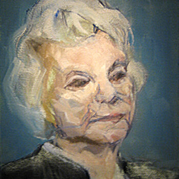 Justice Sandra Day O’Connor, Oil on Canvas, 13" x 13"