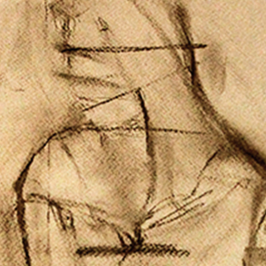 Line Dance Charcoal Drawing