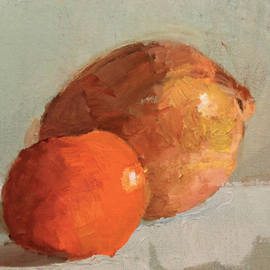 Onion Study Oil Painting