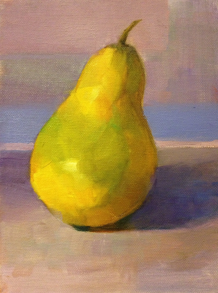 Pear Study Oil Painting