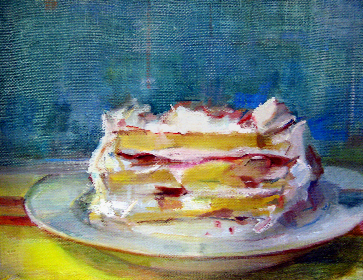 Piece of Cake Oil Painting