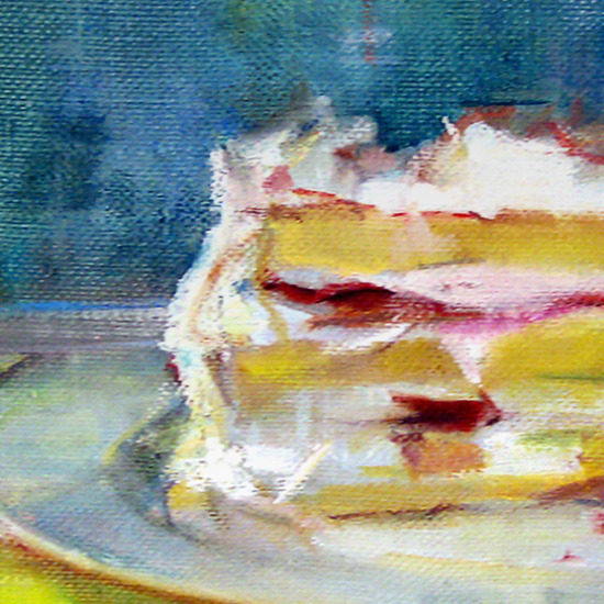 Piece of Cake Oil Painting
