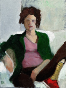 Red Sneaker Oil Painting